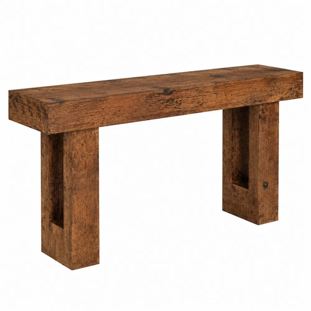Consolle in legno di quercia 100x30x75 cm