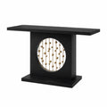 Consolle in legno MDF e metallo dorato nero